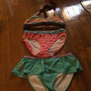 Girls Children’s Place swim suit bikini 14 16 S